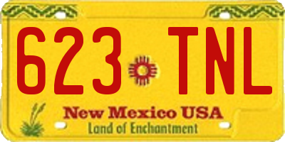 NM license plate 623TNL