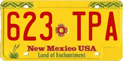NM license plate 623TPA