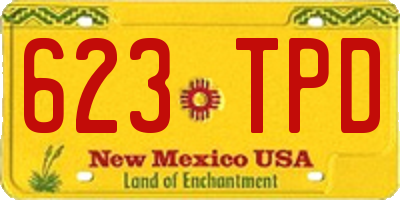 NM license plate 623TPD