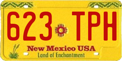 NM license plate 623TPH