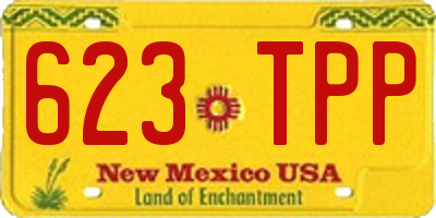 NM license plate 623TPP