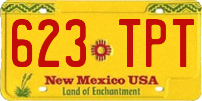 NM license plate 623TPT