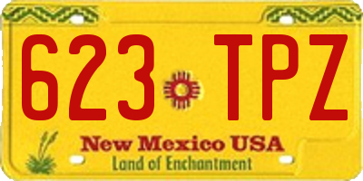 NM license plate 623TPZ