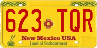 NM license plate 623TQR