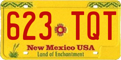NM license plate 623TQT