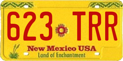 NM license plate 623TRR