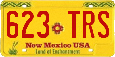 NM license plate 623TRS