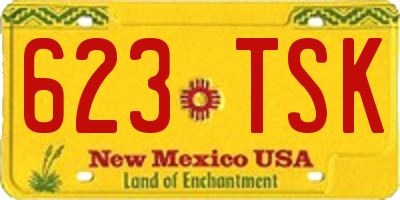 NM license plate 623TSK