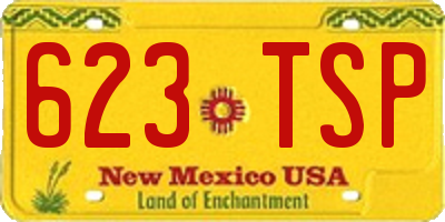 NM license plate 623TSP