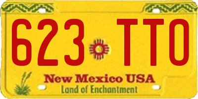 NM license plate 623TTO