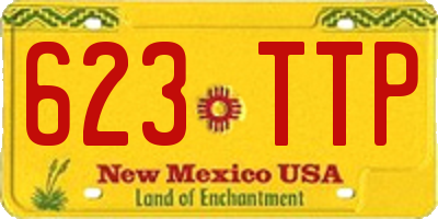 NM license plate 623TTP