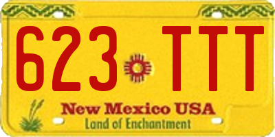 NM license plate 623TTT