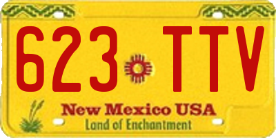 NM license plate 623TTV