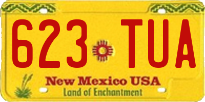 NM license plate 623TUA