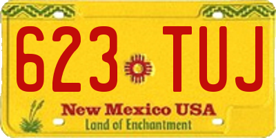 NM license plate 623TUJ