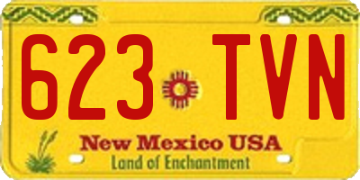 NM license plate 623TVN