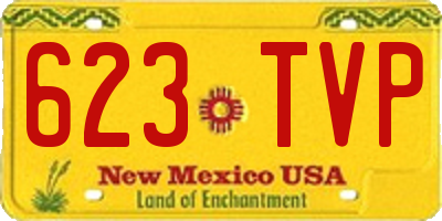 NM license plate 623TVP