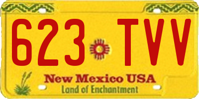 NM license plate 623TVV