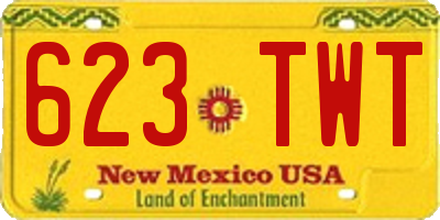 NM license plate 623TWT