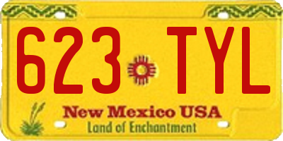 NM license plate 623TYL