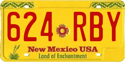 NM license plate 624RBY