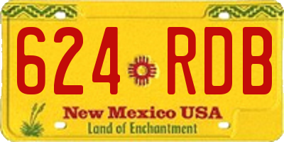 NM license plate 624RDB