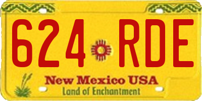 NM license plate 624RDE