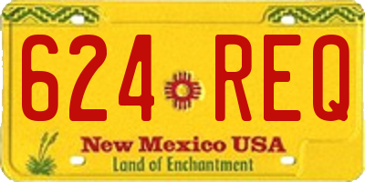 NM license plate 624REQ