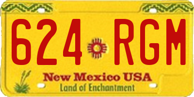 NM license plate 624RGM