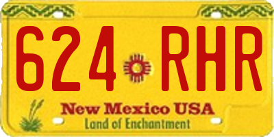 NM license plate 624RHR