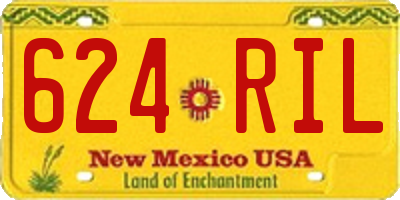 NM license plate 624RIL