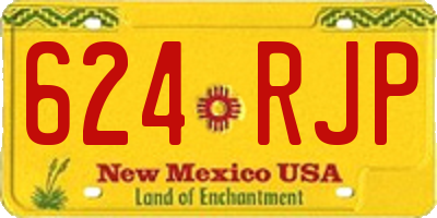 NM license plate 624RJP