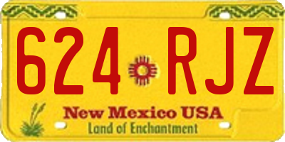 NM license plate 624RJZ