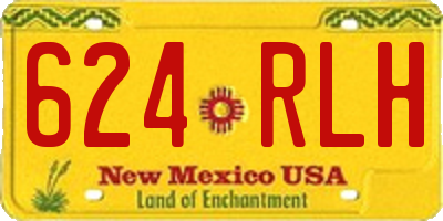 NM license plate 624RLH