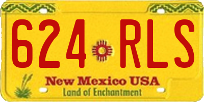 NM license plate 624RLS