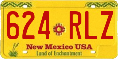 NM license plate 624RLZ