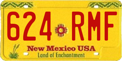 NM license plate 624RMF