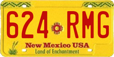 NM license plate 624RMG