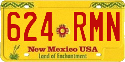 NM license plate 624RMN