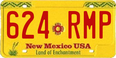 NM license plate 624RMP