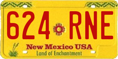NM license plate 624RNE