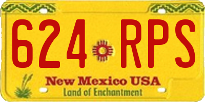 NM license plate 624RPS