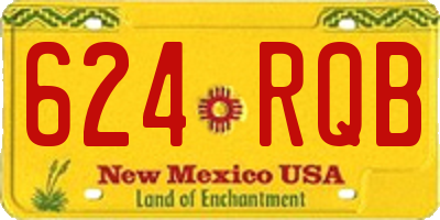 NM license plate 624RQB