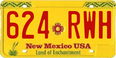 NM license plate 624RWH