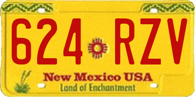 NM license plate 624RZV