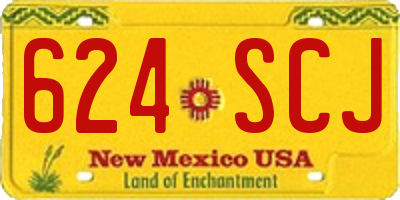NM license plate 624SCJ