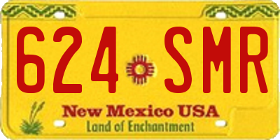 NM license plate 624SMR