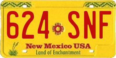 NM license plate 624SNF