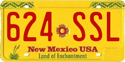 NM license plate 624SSL