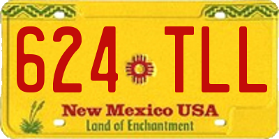 NM license plate 624TLL